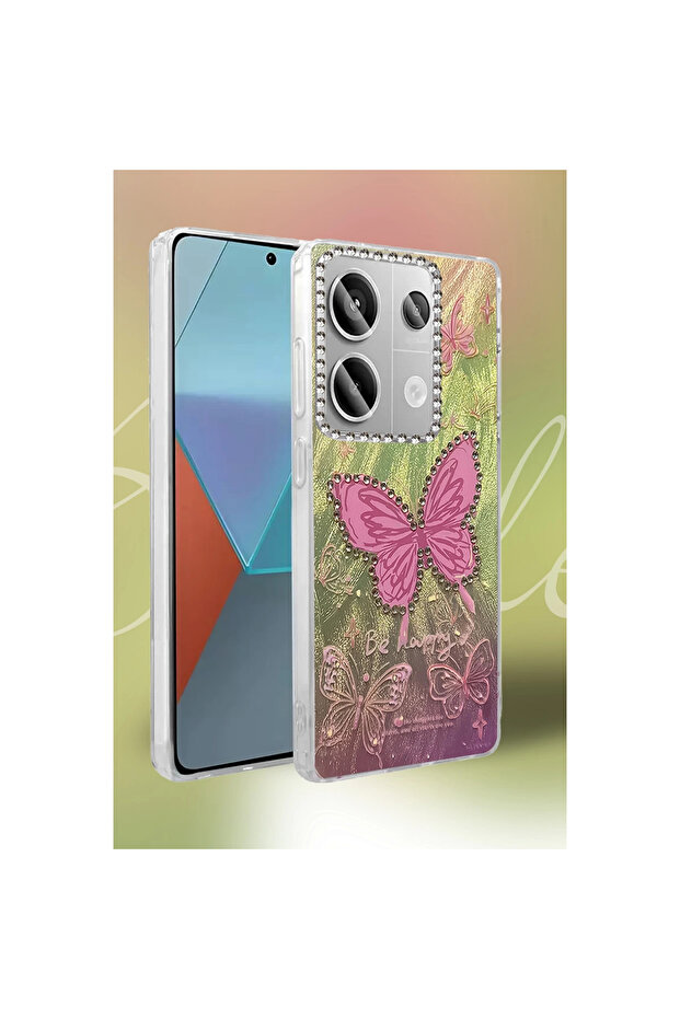 غطاء حماية لهاتف ريدمي نوت 13 4G بنمط شفرة عاكسة - نمط 8 - 2