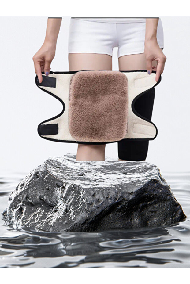 Ganzhou 1 Piece Autumn and Winter Lamb Wool Open Kneepad Warmth Pad, Suitable for the Elderly
