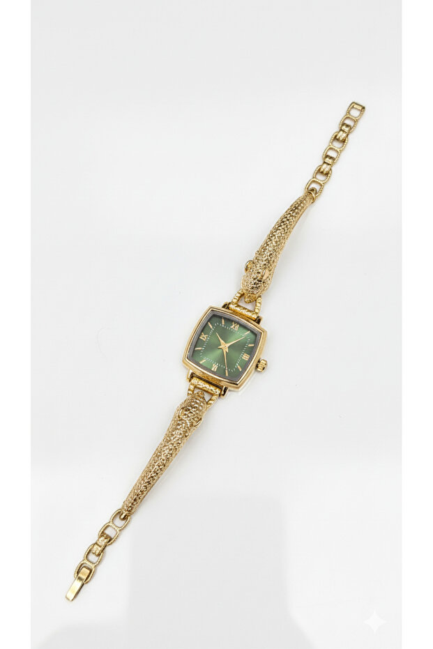 Premium Detailed Square Dial Stone Inlaid Women's Watch