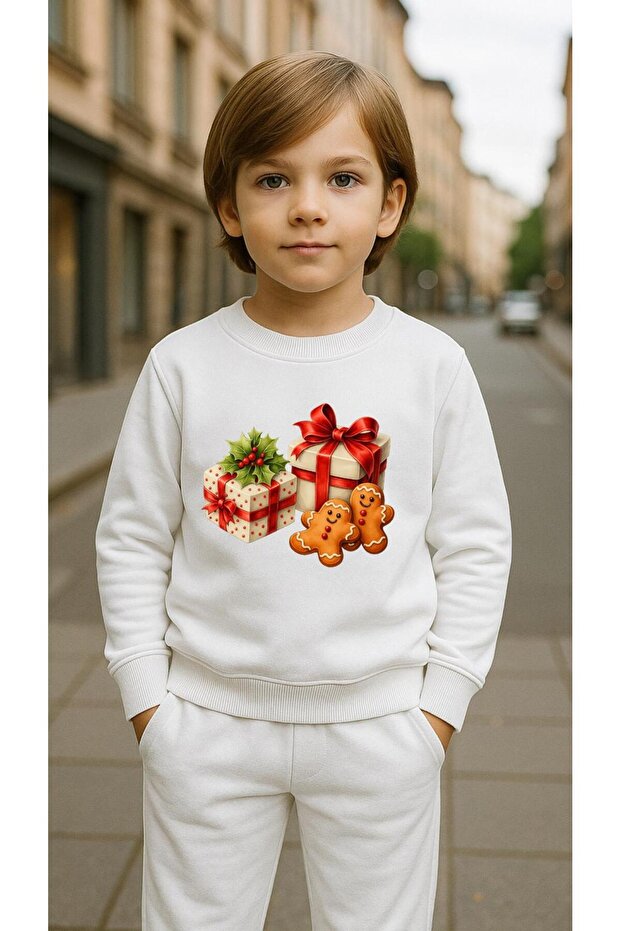 Children's Team Sweatshirt Cookie B Printed Girls Boys Crew Neck3 4-5-6-7-8-9-10-11-12Years
