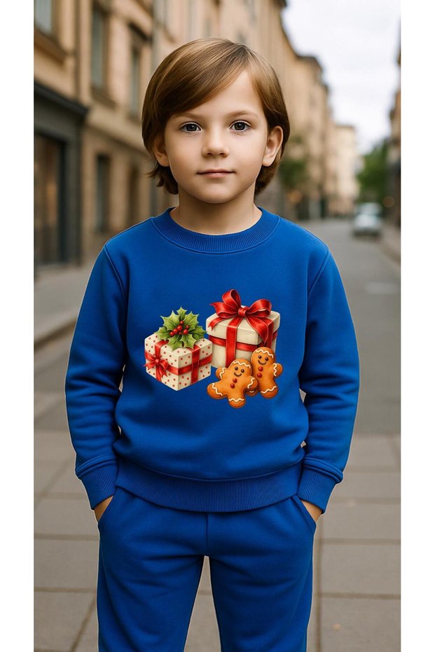 Children's Team Sweatshirt Cookie B Printed Girls Boys Crew Neck3 4-5-6-7-8-9-10-11-12Years