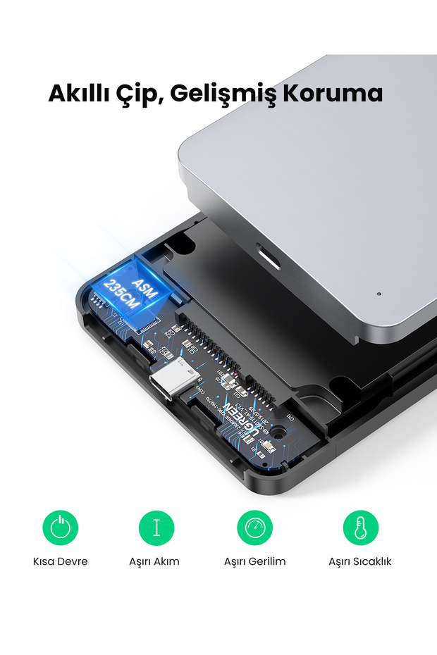 USB to USB C Gen2 2,5'' Hard Disk Kutusu, 70498 - 6