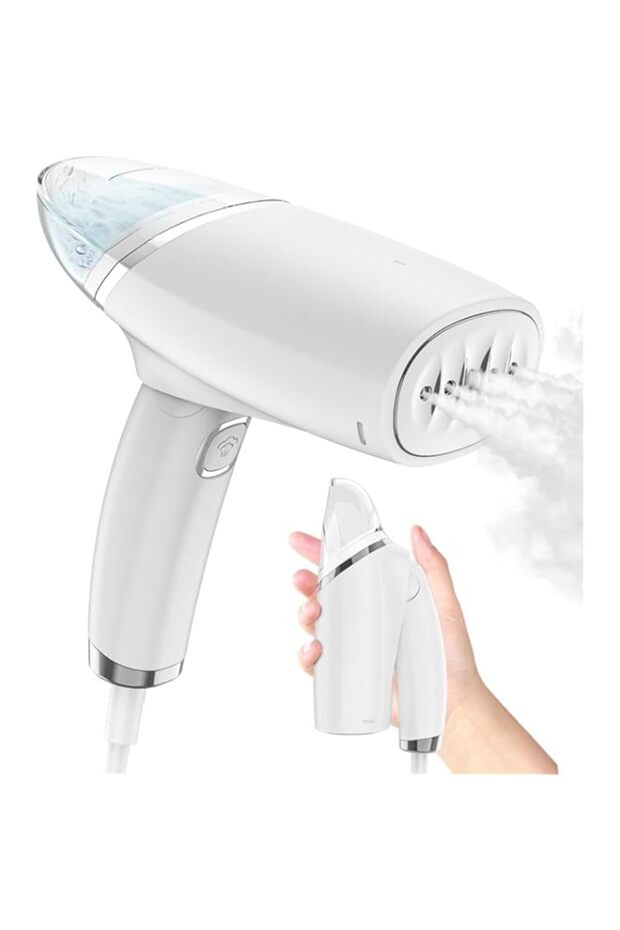 TECHVIDA Portable Garment Steamer,Steamer for Clothes, Handheld Clothing Steam Iron Fabric Wrinkles