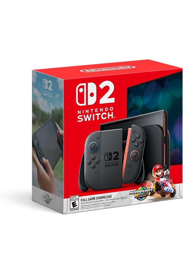 Switch 2 Console + Mario Kart World Bundle - International Version [ New 2025 Model ]