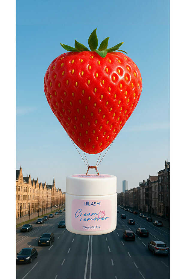 STRAWBERRY CREAM REMOVER 15 ML ÇİLEKLİ İPEK KİRPİK ÇIKARMA - 4