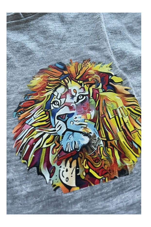 Crew Neck Printed Tshirt - 6
