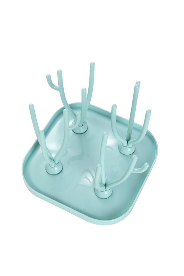 Bottle drying rack, Polypropylene, Foldable, Green,