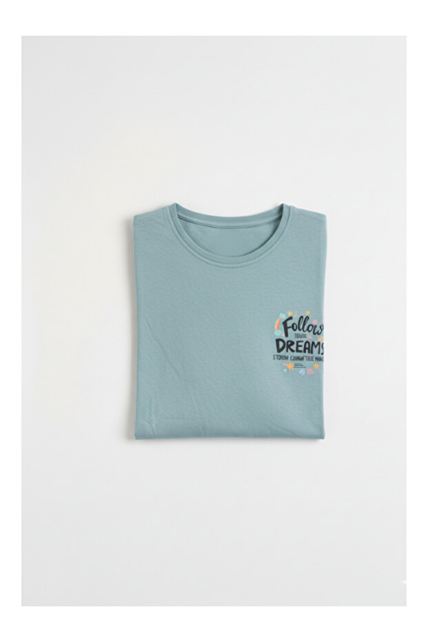 Zero Neckline Printed Crop Tshirt - 5