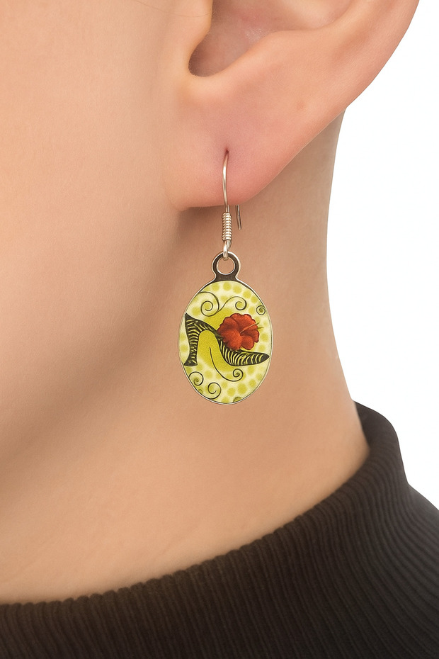 أقراط مزينة بحُلي - 1