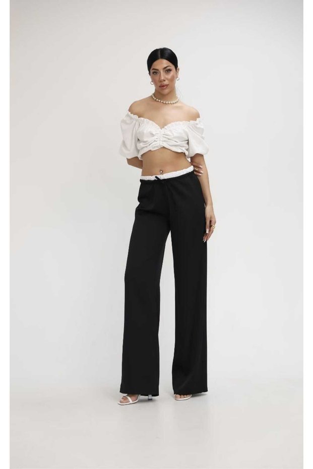 Women's High Waist Wide Leg Pants 6338-25