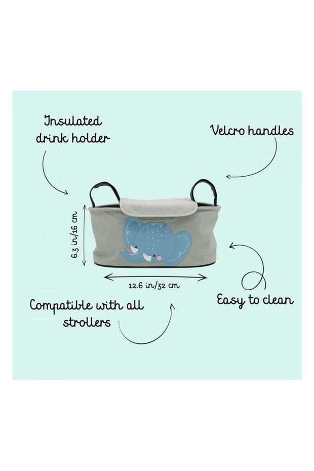 Stroller Organizer - Wise Elephant - 4