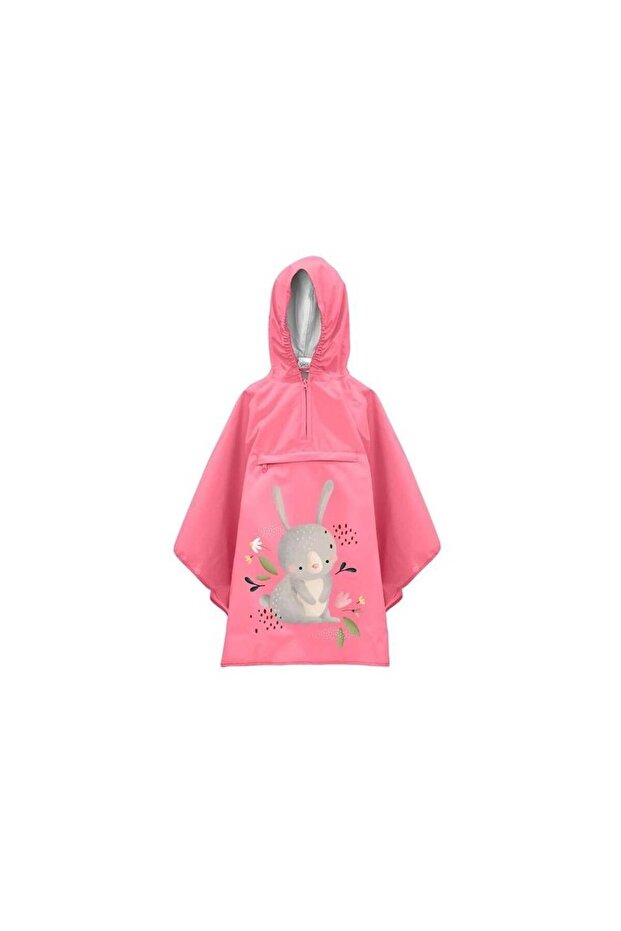 Children's Poncho Raincoat - Fluffy Rabbit