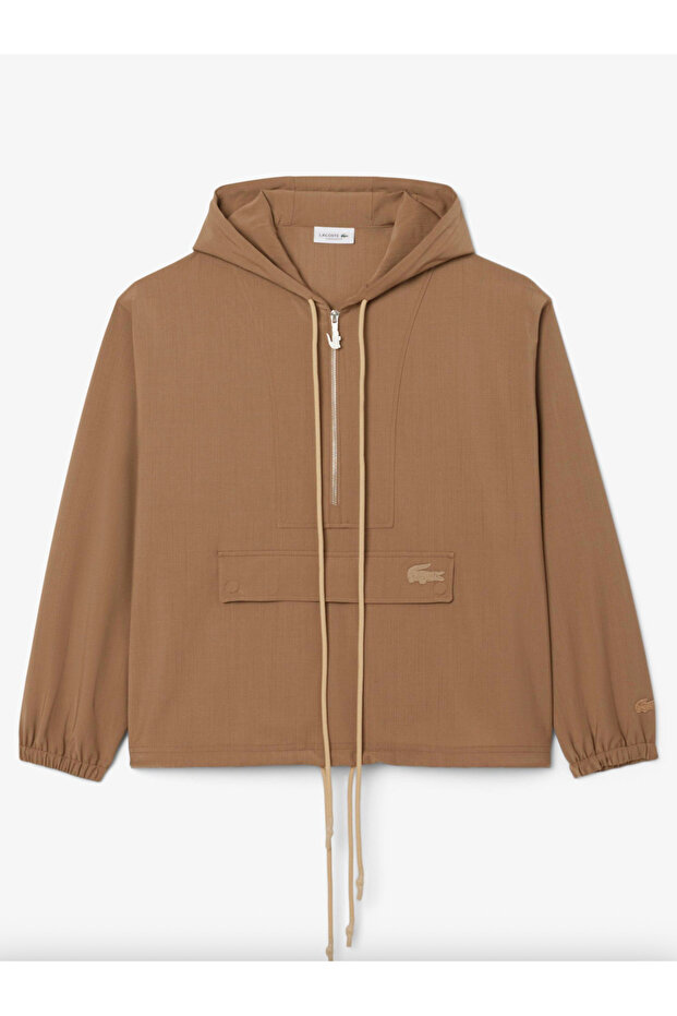 Oversized Wool Blend Popover Jacket - 2