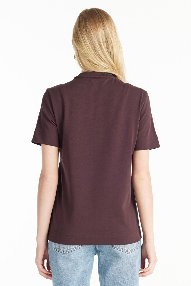 BORDO LOGOLU TSHİRT - 4