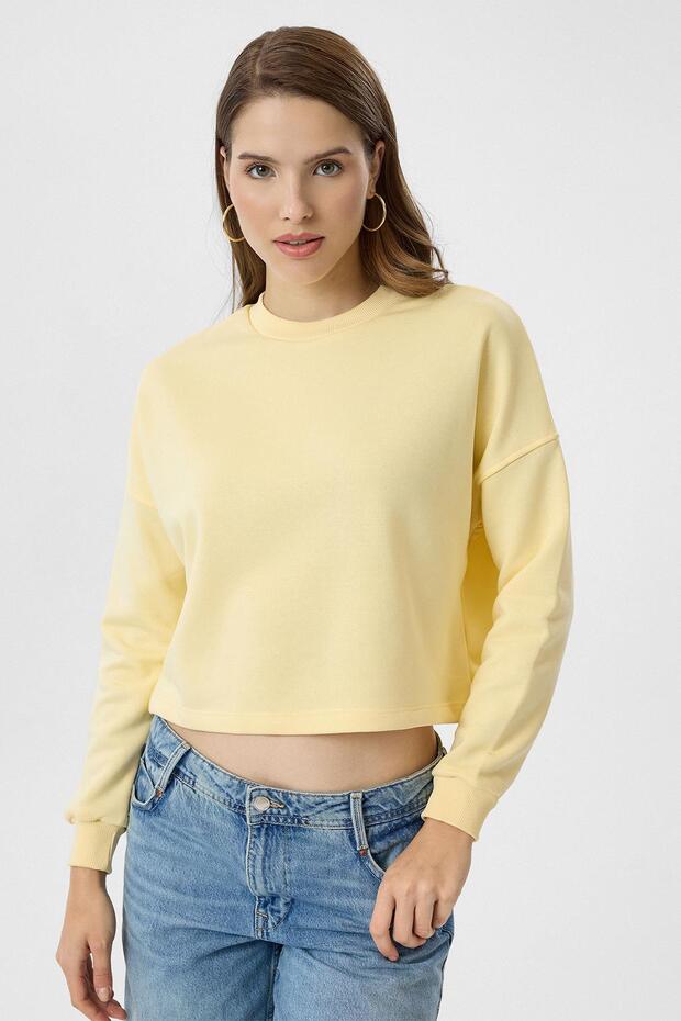 Basic Crop Sweatshirt - 4