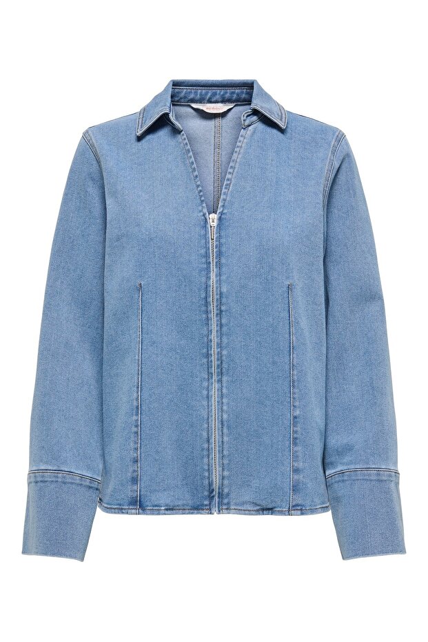 Önü Fermuarlı Gömlek 15360446 - 1