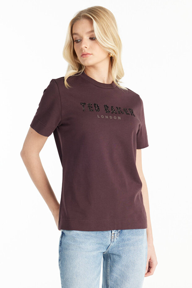 BORDO LOGOLU TSHİRT - 3