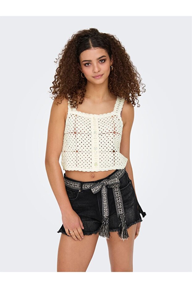 ONLAMARI S/L TOP JRS Kadın Beyaz Bluz - 15346695 - 7