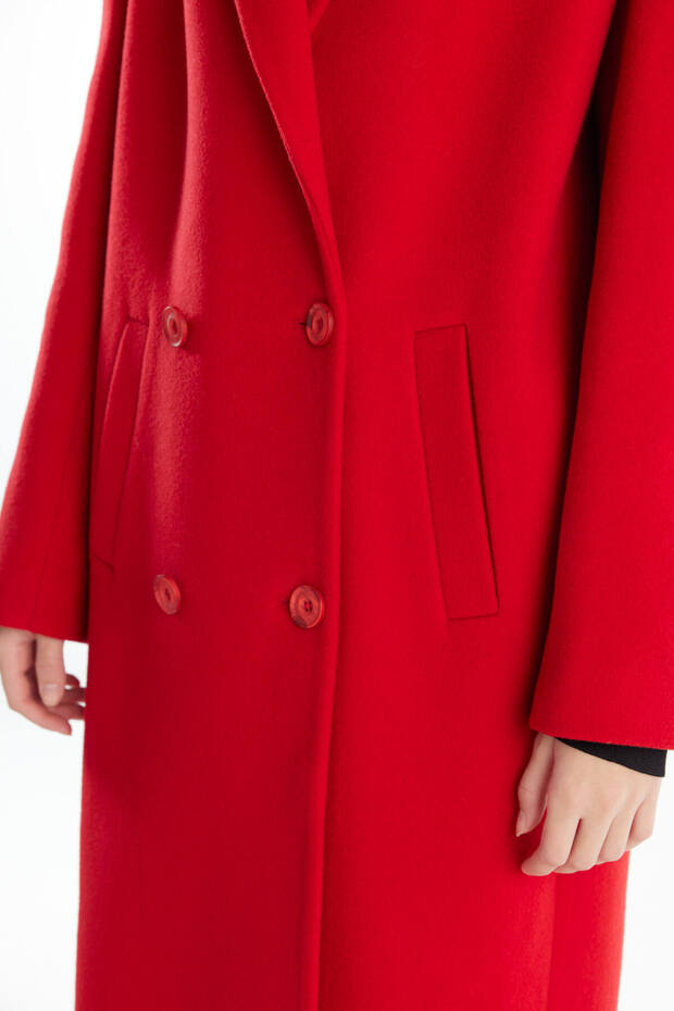 Palto, 40, Kırmızı - 5