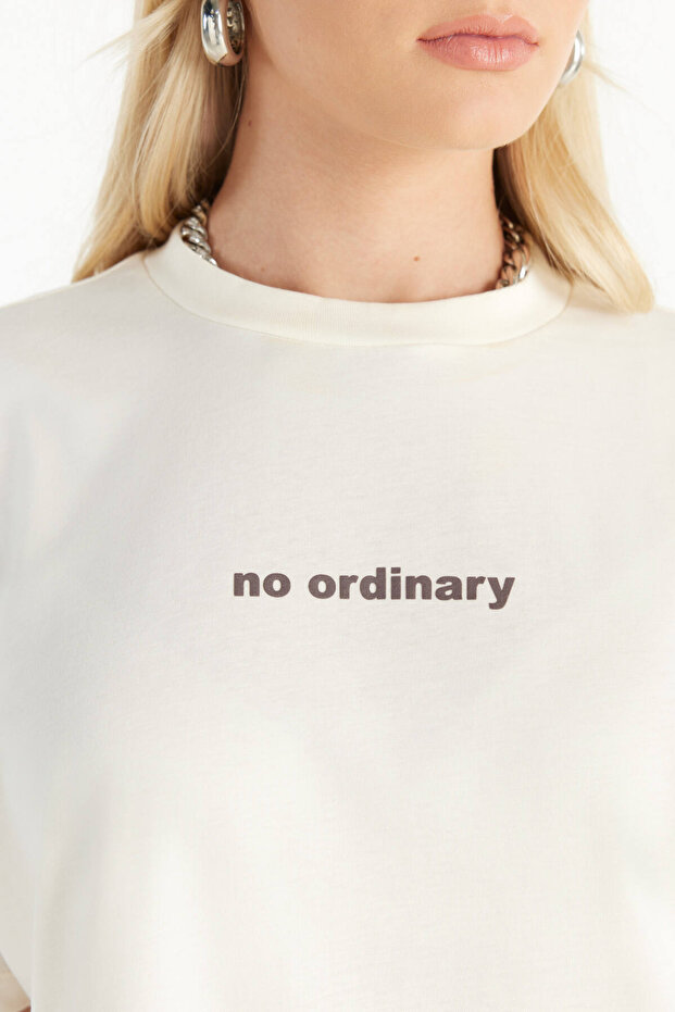 EKRU NO ORDİNARY TSHİRT - 5