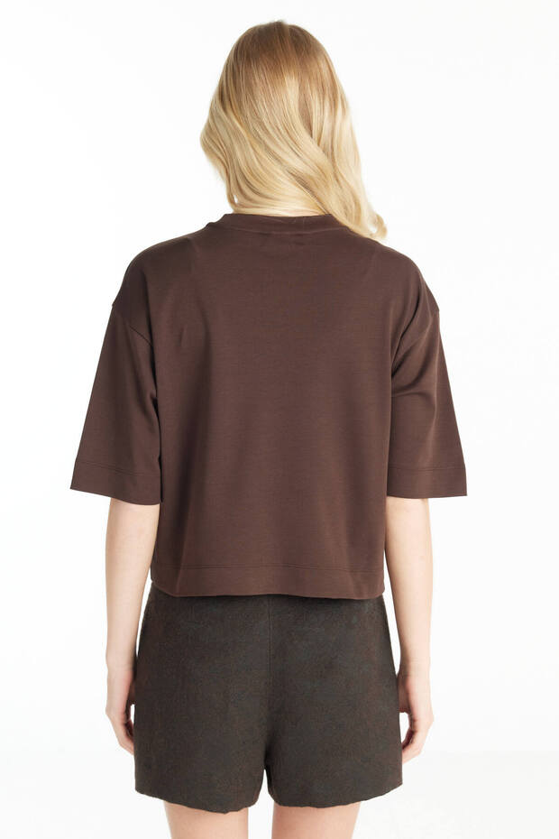 ACI KAHVERENGİ KUTU FORM TSHİRT - 4