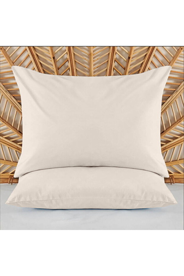 كيس مخدة سوفت بيسك قطعتين - إكرو - 50x70 سم - 1