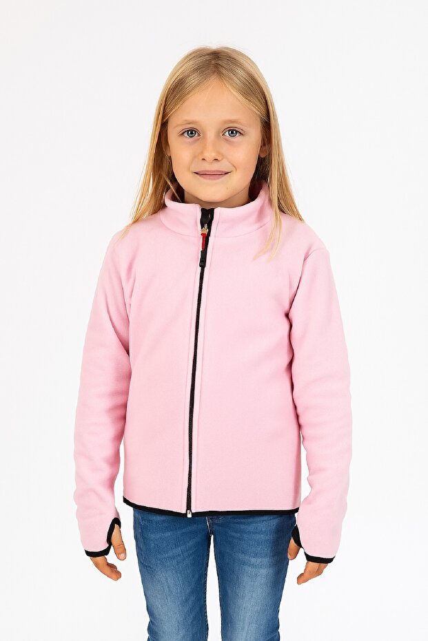 Children's Unisex Fleece Jacket with Snap Fasteners