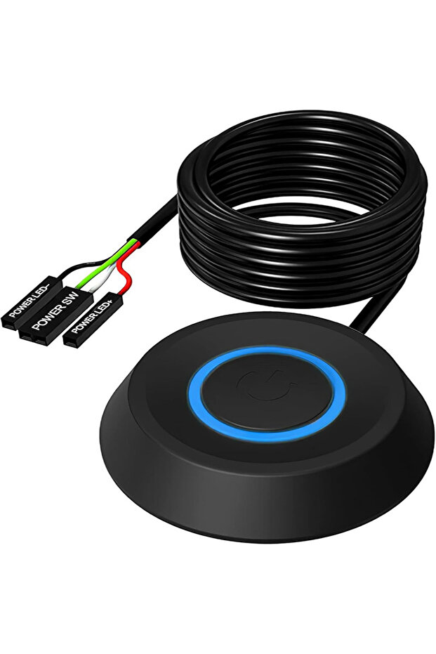 Power Key-On/Off Button-External Power Button with Extension Cable for Desktop Computers - 1