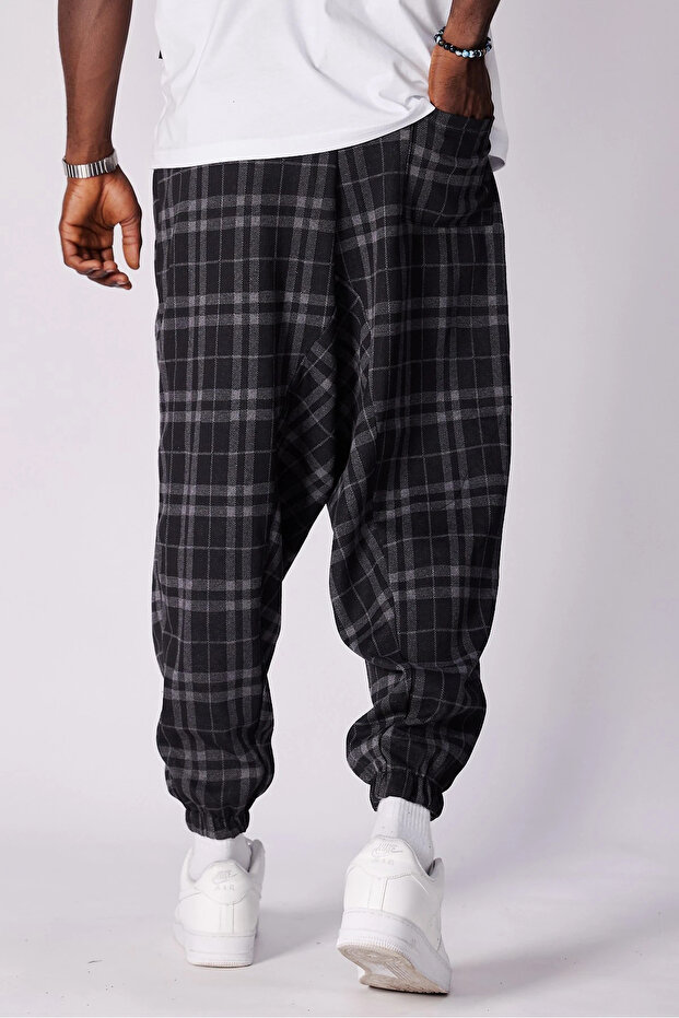 بنطلون شالوار منقوش بخصر مطاطي - 3