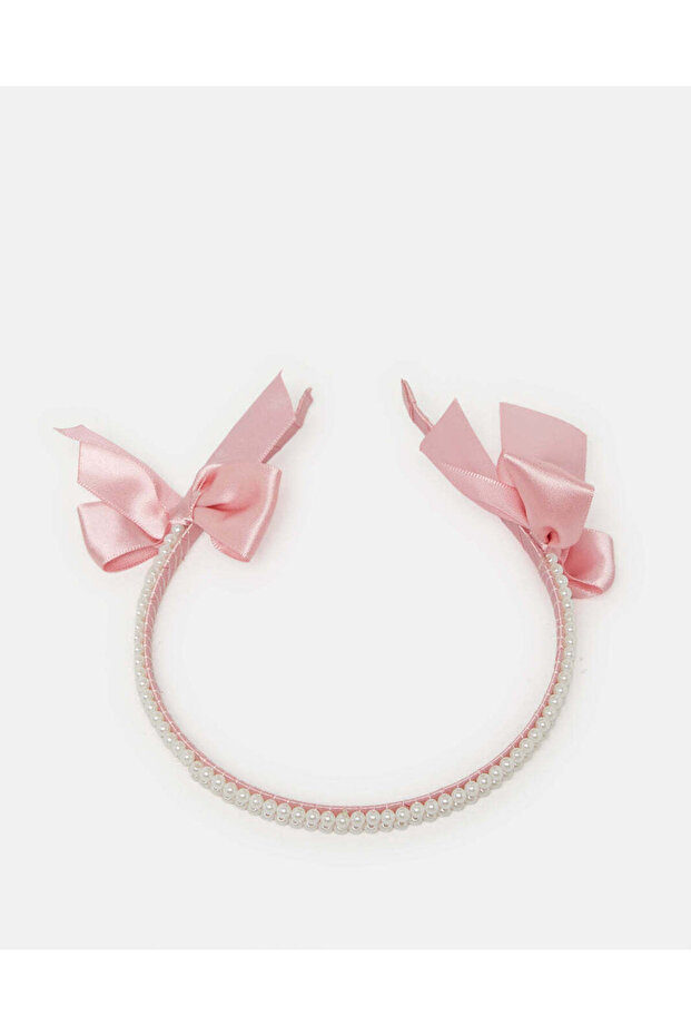 Girls Pink Bow Headband