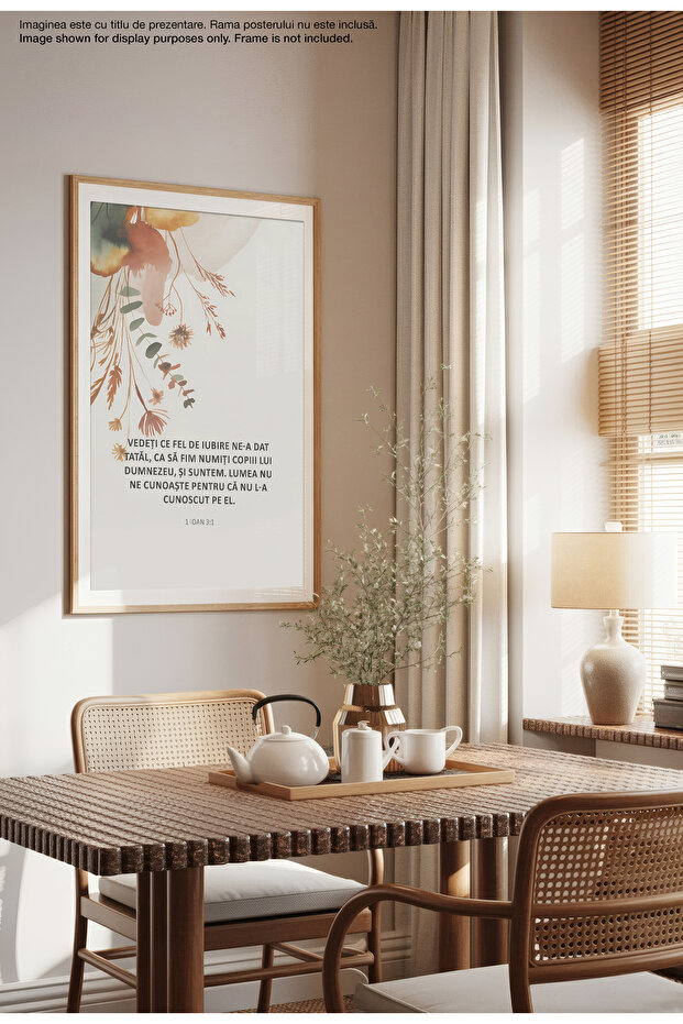 Religious Canvas Poster in Romanian Language – Unframed Digital Print on Canvas - The World Doesn't Know Us - 6