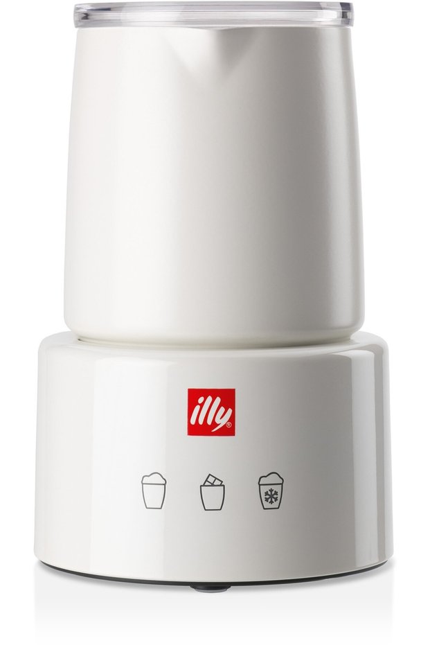 milk foam mug, white