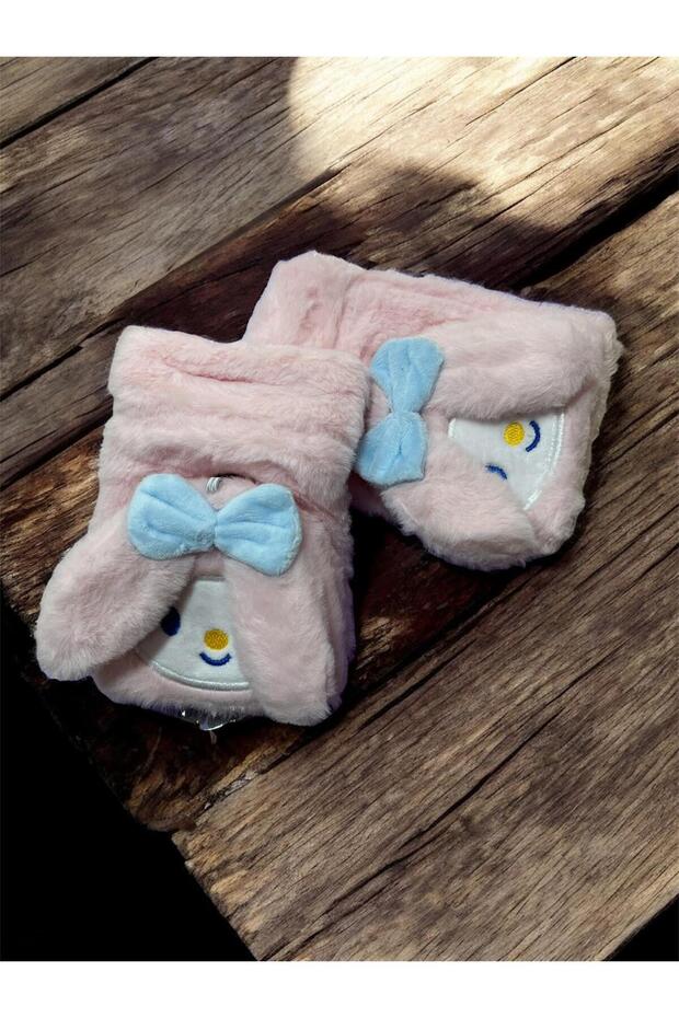 Sanrio Plush Furry Adult Children Compatible Fingerless Gloves