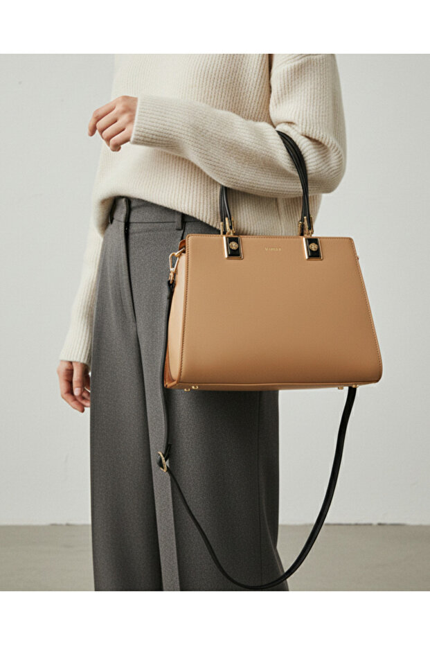 Women Beige Embellished Day Bag
