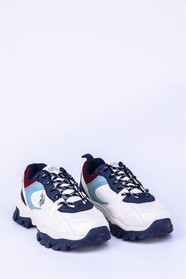 Women's Sneaker Shoes White Blue