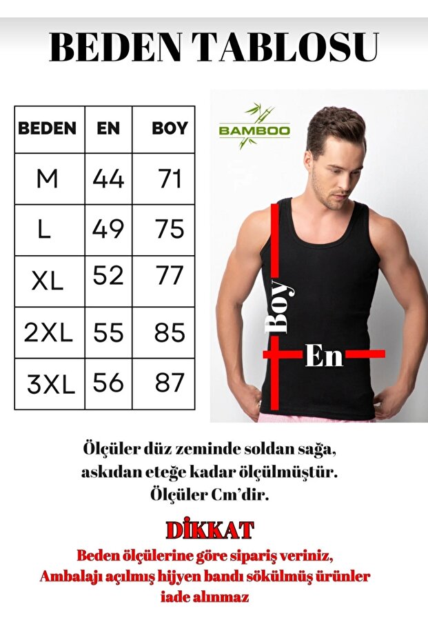 Beyaz Bambu atlet - 3