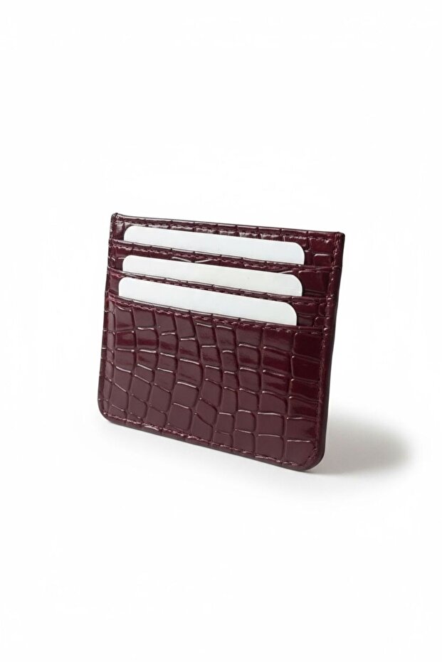 Crocodile Burgundy Stylish and Convenient Wallet/Card Holder