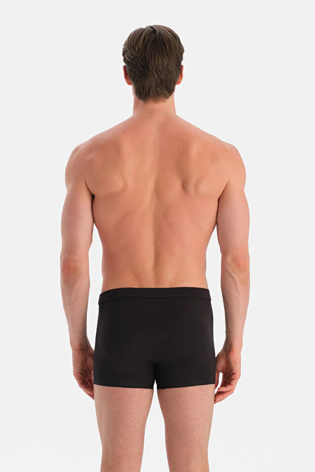 Siyah Düz Micro Modal Boxer - 2