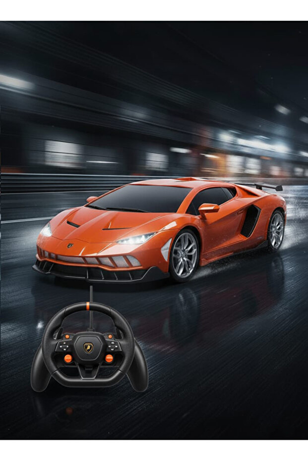 Gravity Sensor Racing Remote Control Car with Steering Wheel Controller – High-Speed RC To - 2