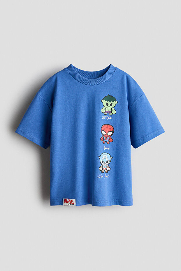 Baskılı Oversize Tişört - 1