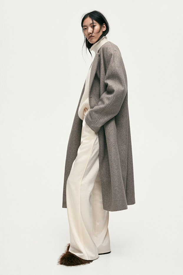 İspanyol Paça Saten Pantolon - 6