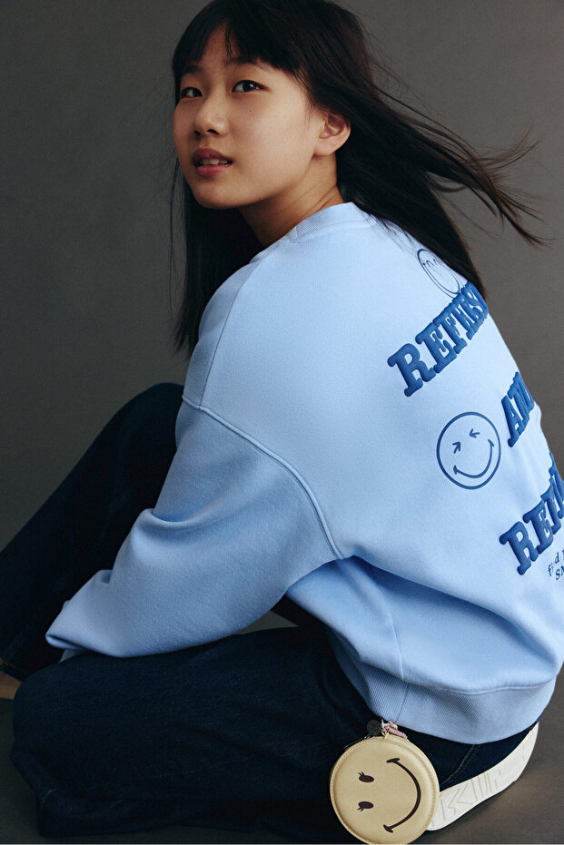 Baskı Motifli Sweatshirt - 4