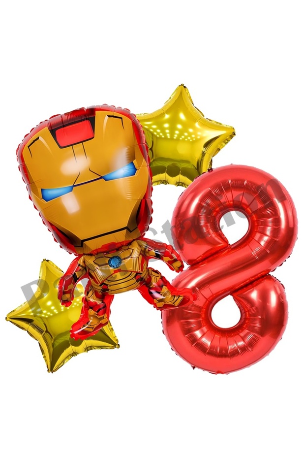 Avengers Iron Man Concept 8 Year Old Balloon Set Iron Man Concept Birthday Balloon Set
