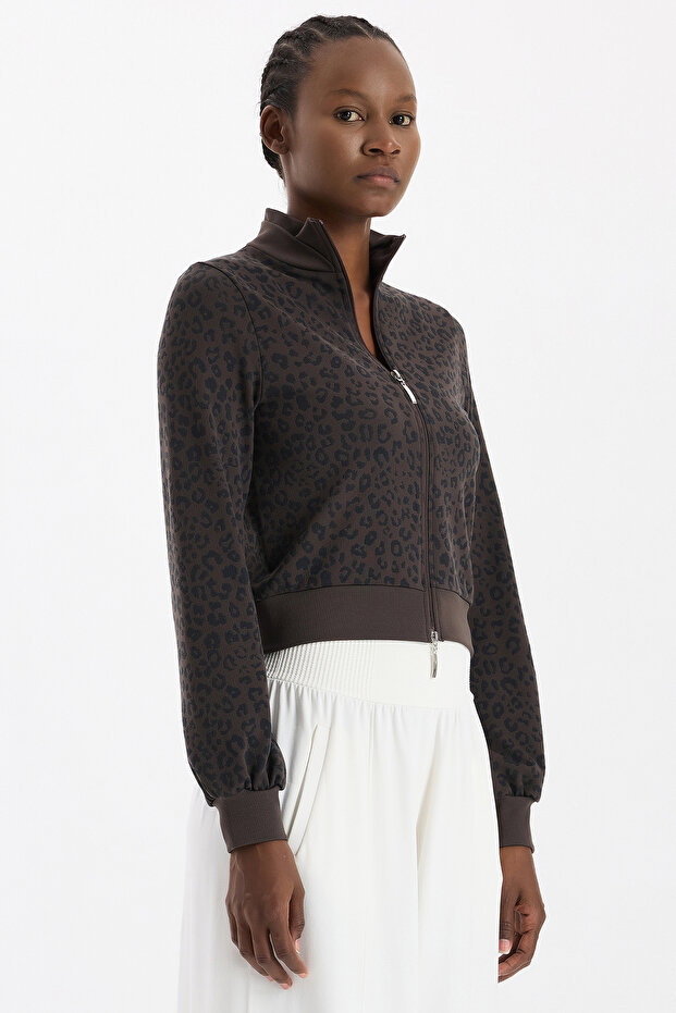 Jachetă bomber imprimeu leopard Cocoa Dance - 4