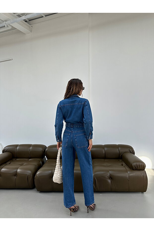 Kadın Tulum Kot - 3