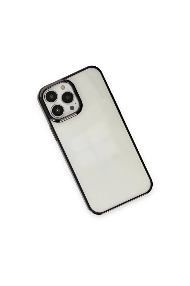 حافظة آيفون 14 برو ماكس من السيليكون - اللون الأسود - 3