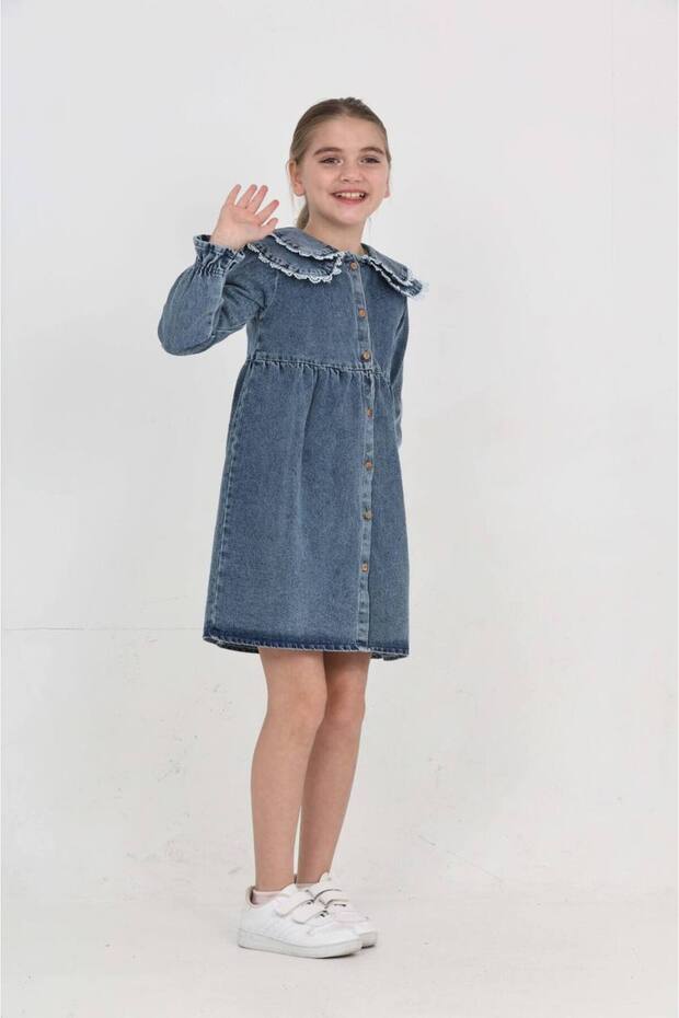 kot elbise bebe yaka - 1