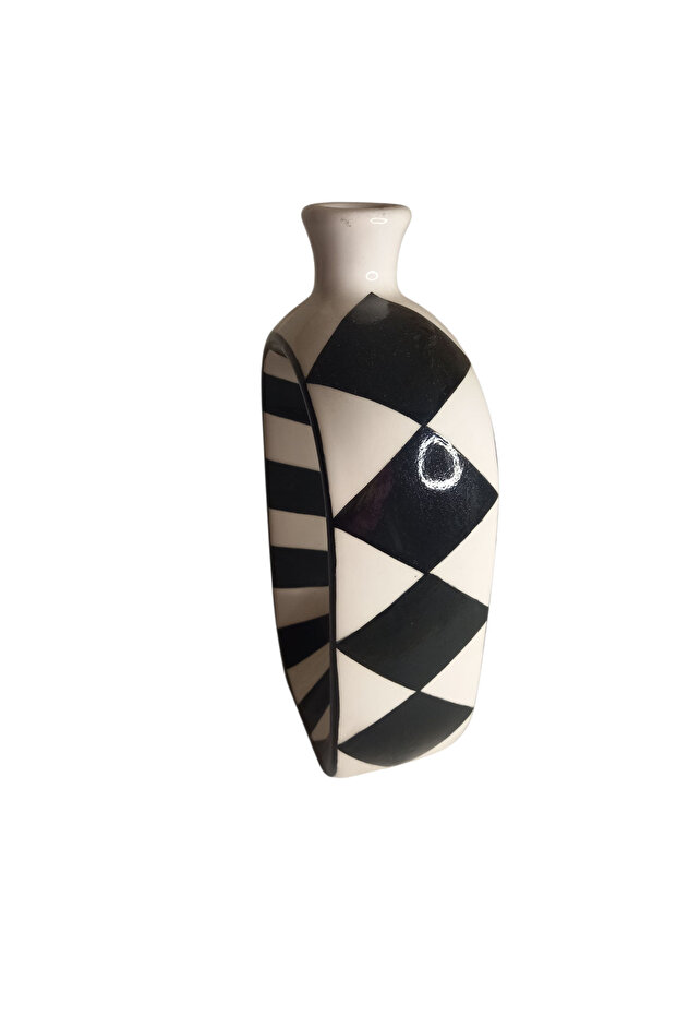 Seramik Oval Vazo - 3