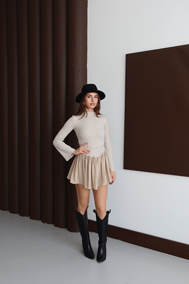 Premium Mini Elbise - 5