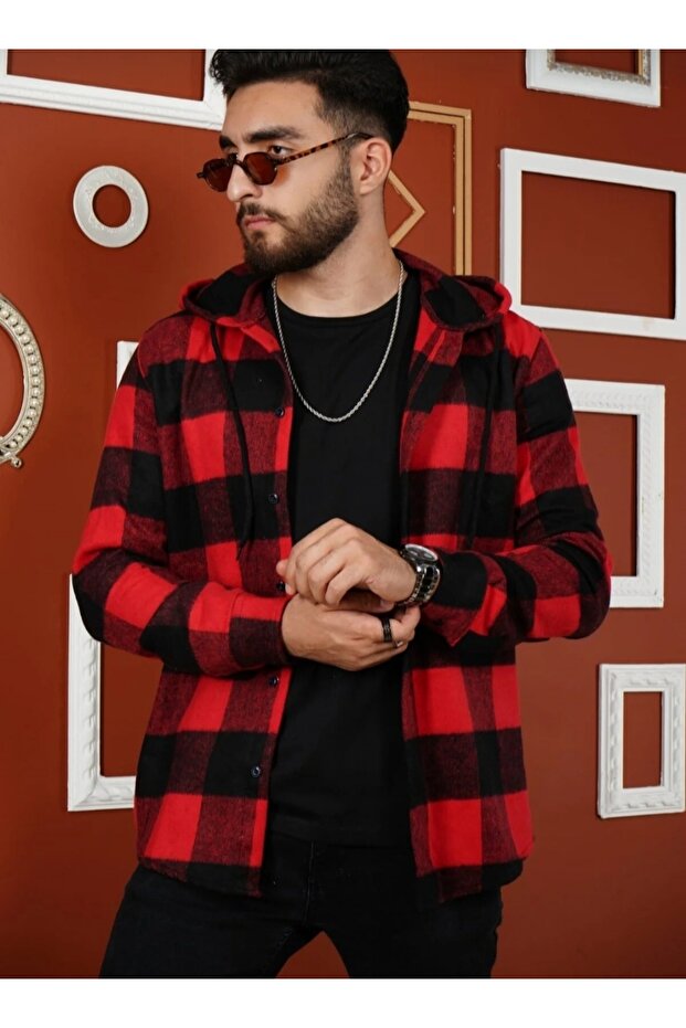 Kapşonlu Oduncu Gömlek - 2